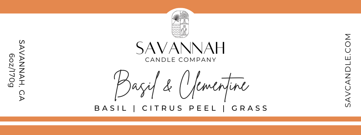 BASIL + CLEMENTINE - 6oz - Orange Tin - Summer 2025
