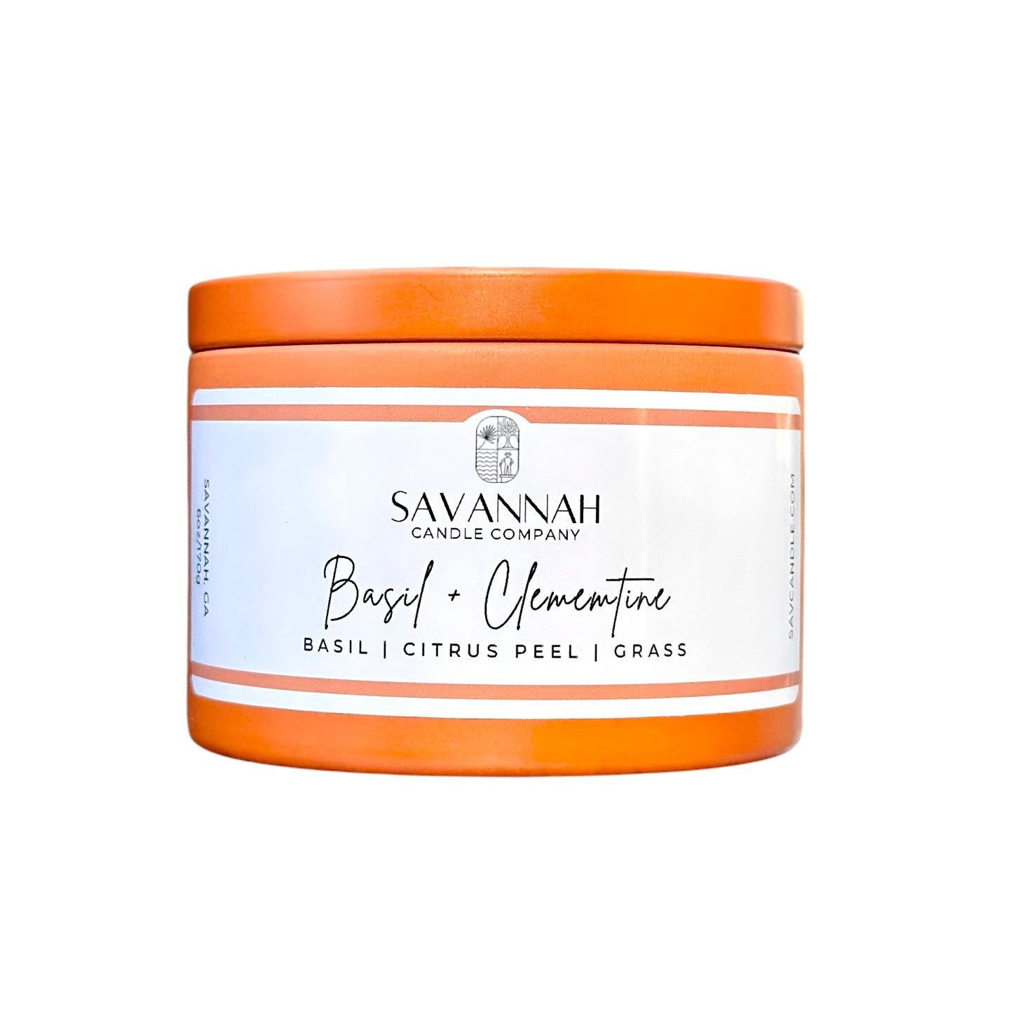 BASIL + CLEMENTINE - 6oz - Orange Tin - Summer 2025