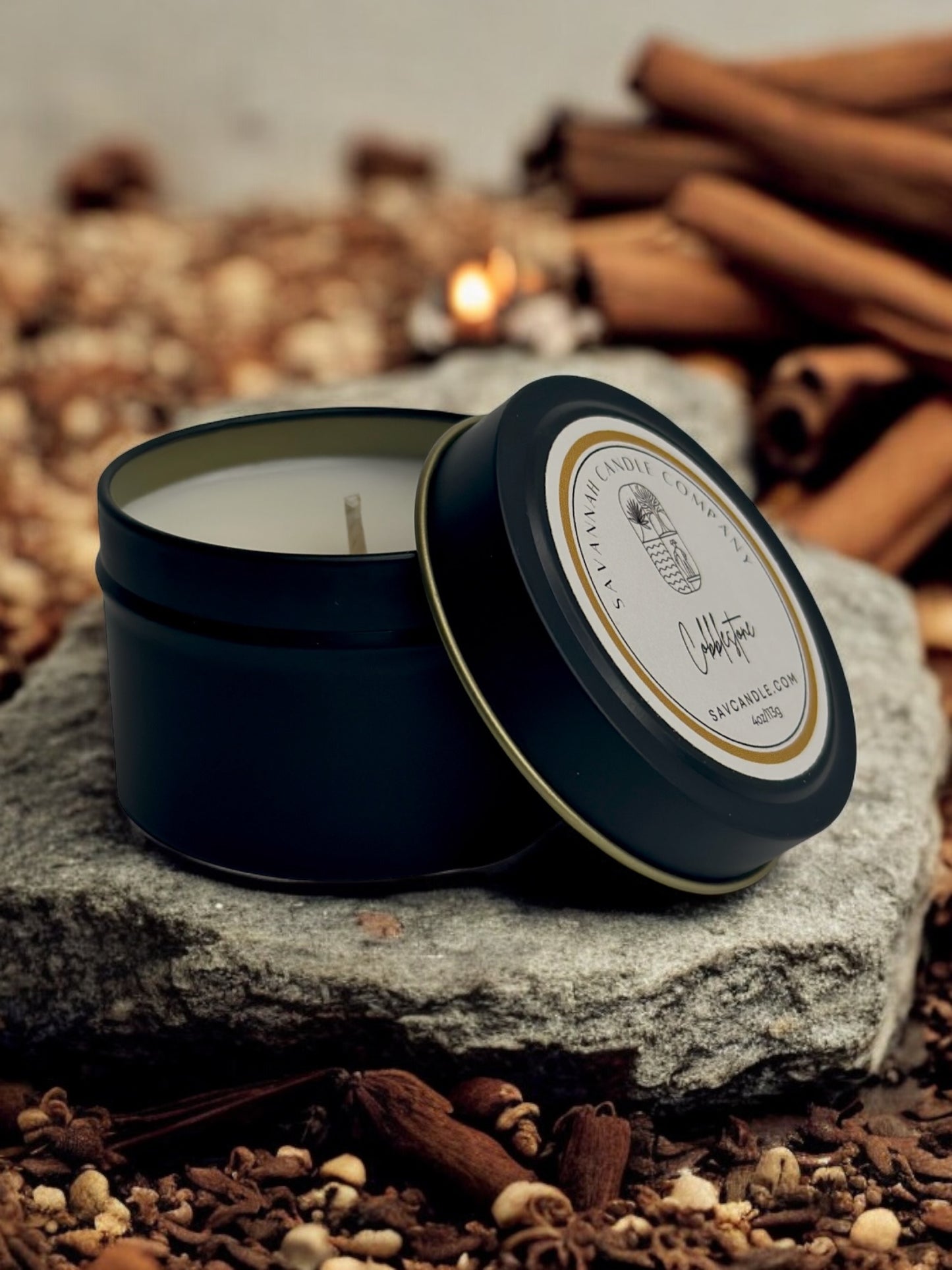 COBBLESTONE - 4oz - Black Tin - Oglethorpe Collection