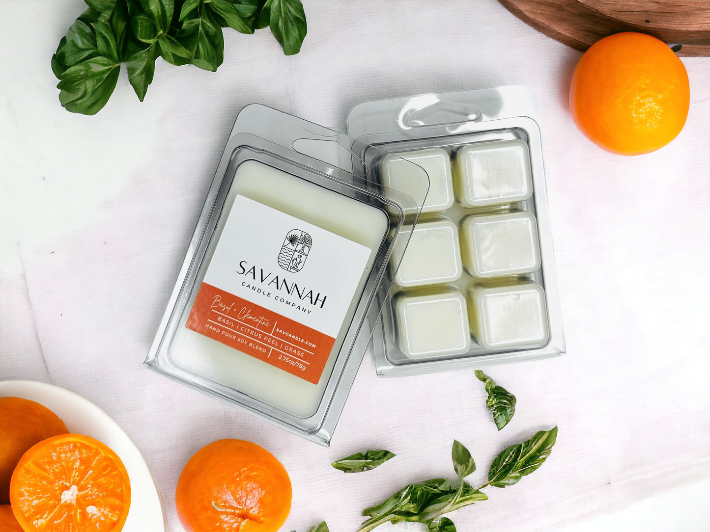 BASIL + CLEMENTINE - Wax Melt - 6pk - Summer 2025
