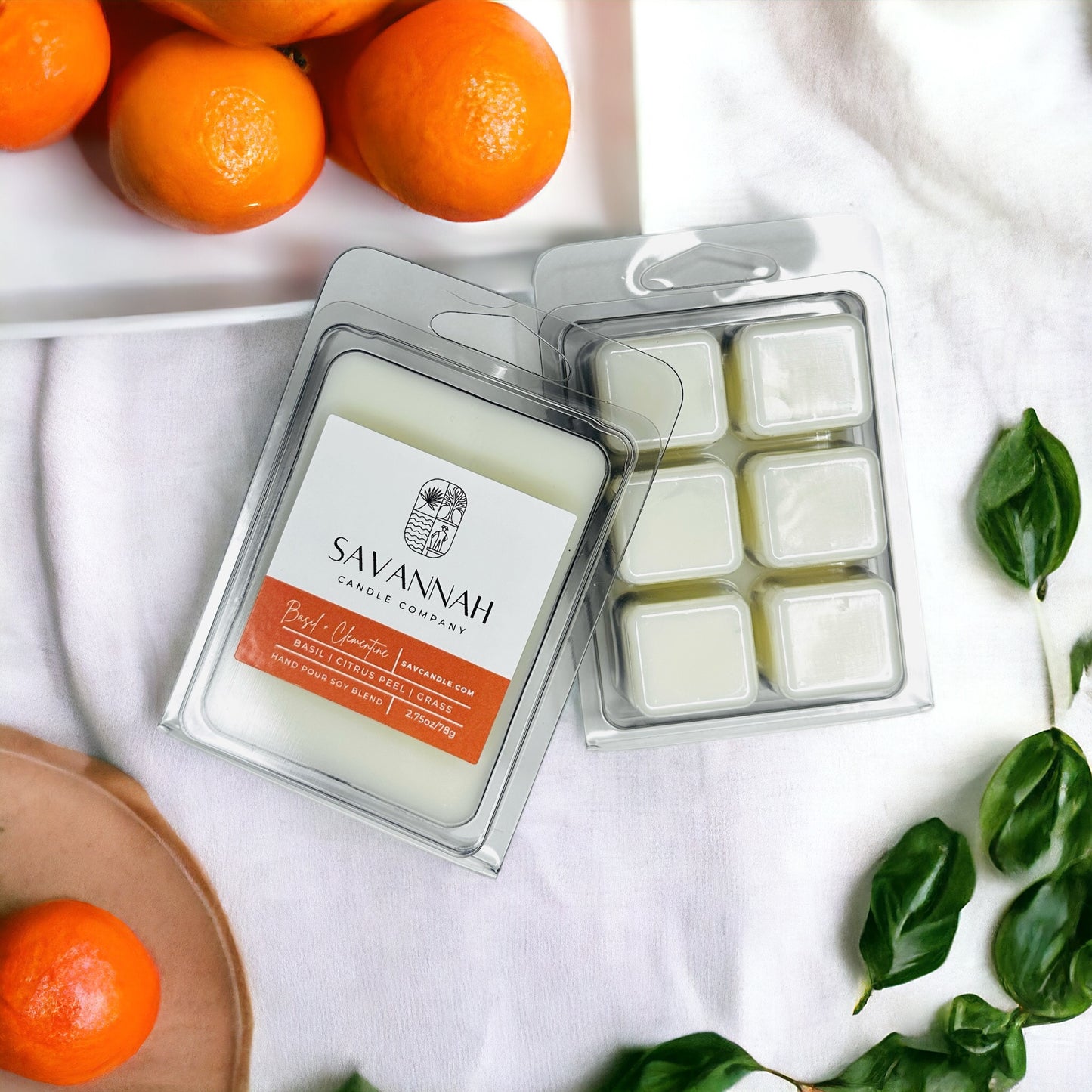 BASIL + CLEMENTINE - Wax Melt - 6pk - Summer 2025