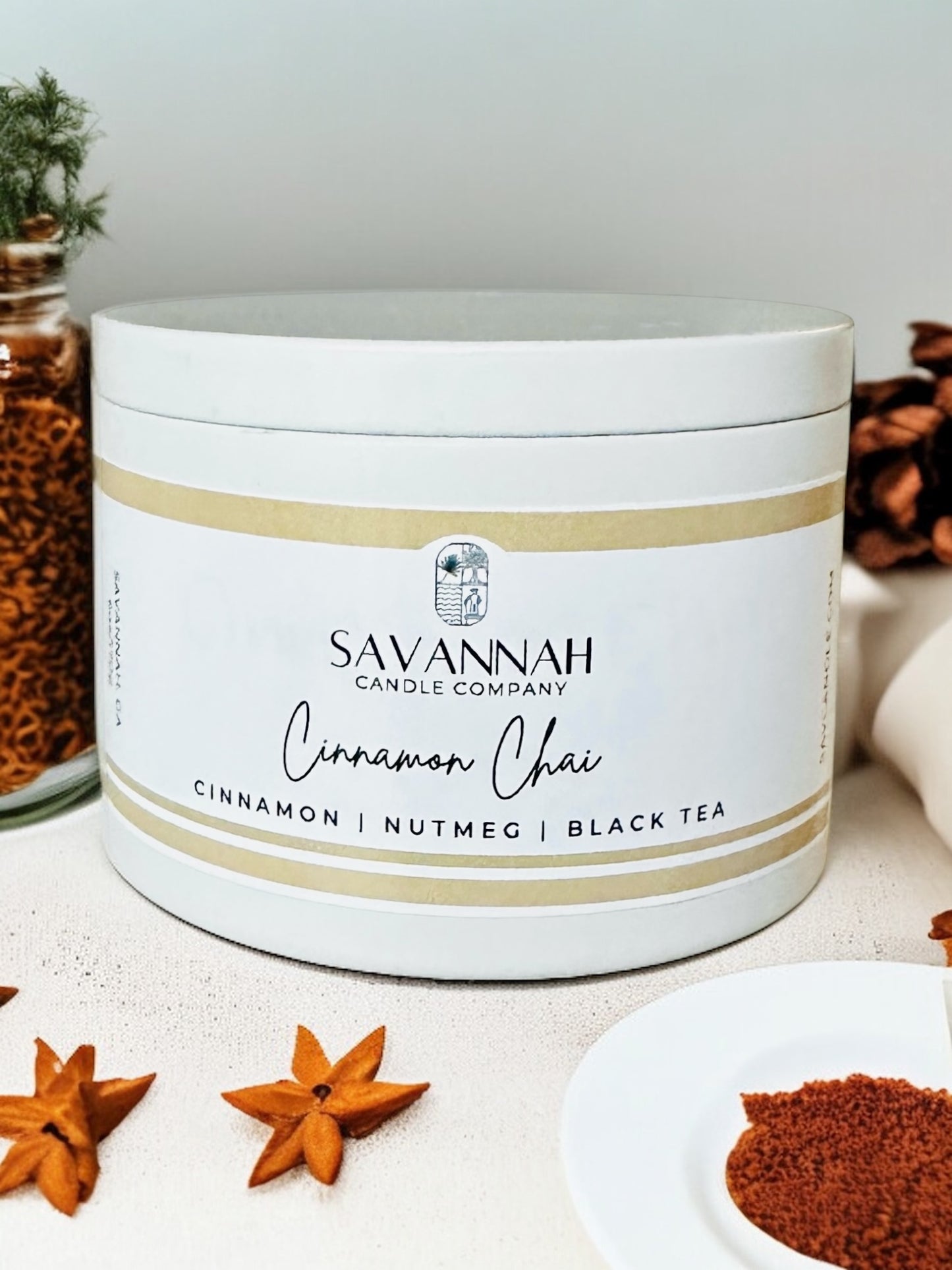 CINNAMON CHAI- 6oz - White Tin - Holiday 2025