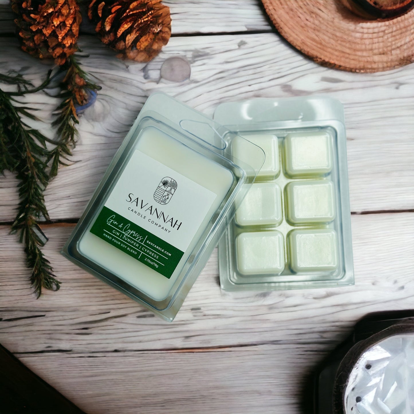 Gin & Cypress - Wax Melt - 6pcs - Holiday 2024