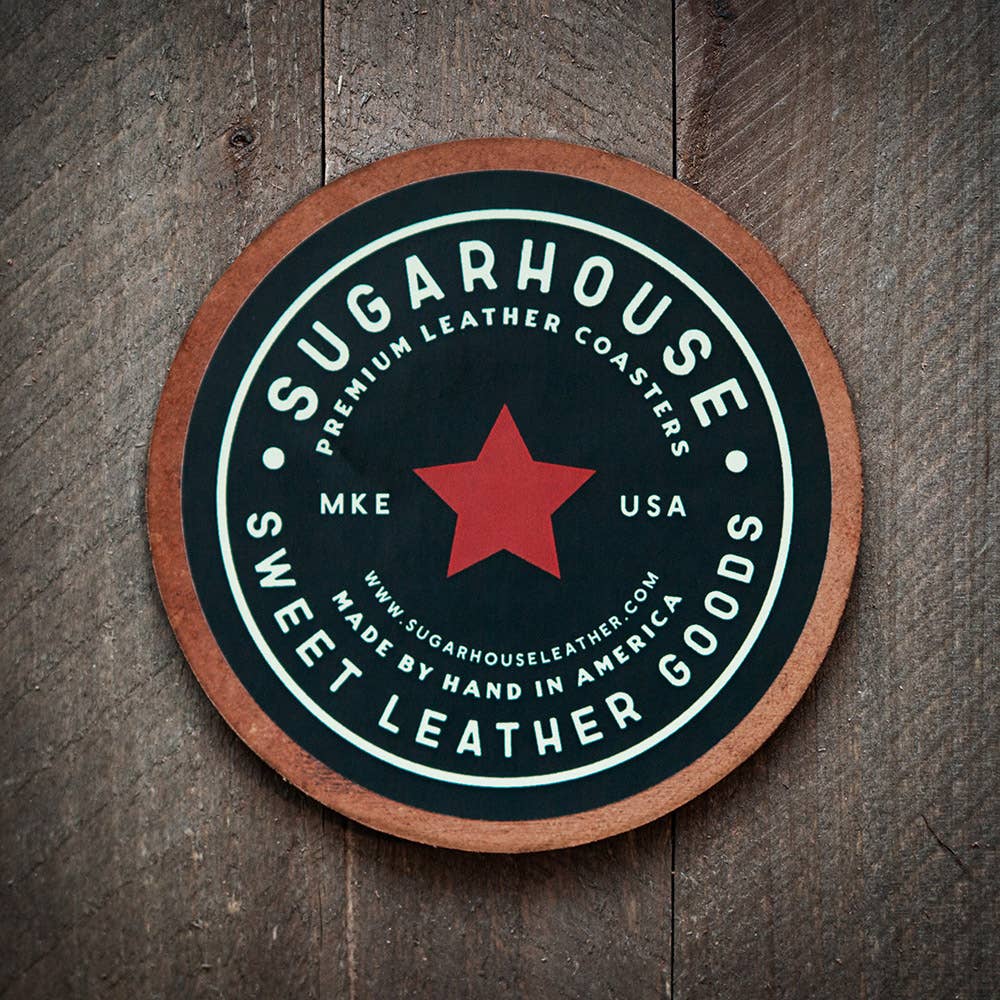 Savannah Georgia Leather Coaster