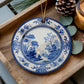 Blue Chinoiserie Ornament, Christmas Holiday Delft Decor