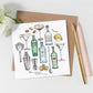 Martini Watercolor Notecard