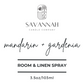 MANDARIN + GARDENIA - Room Spray - 3.5oz Matte White