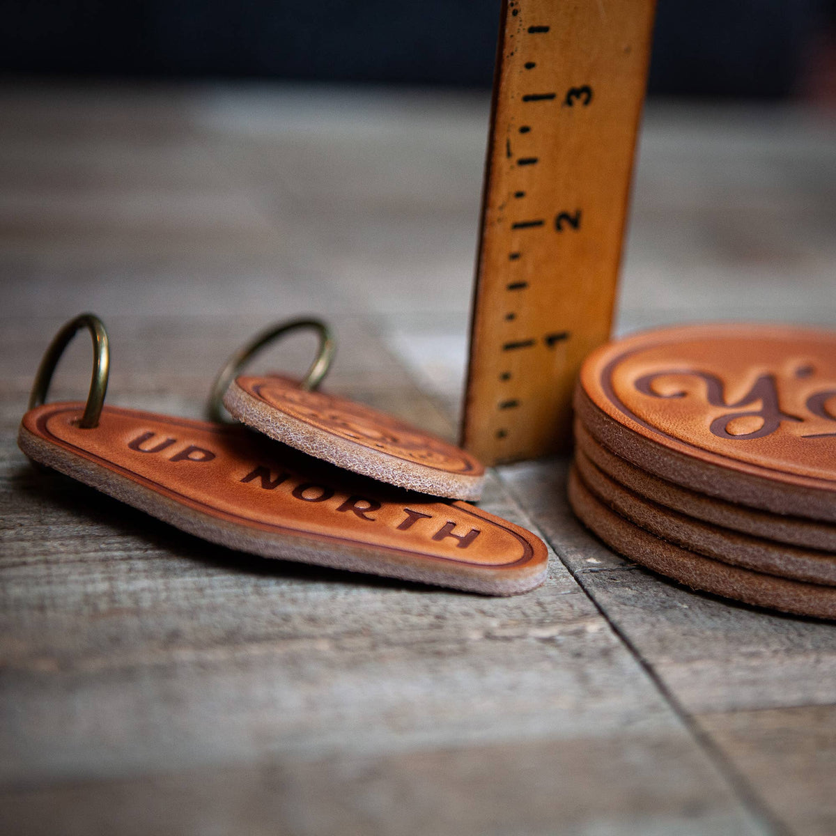 Savannah Georgia Leather Coaster