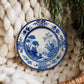 Blue Chinoiserie Ornament, Christmas Holiday Delft Decor