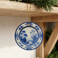 Blue Chinoiserie Ornament, Christmas Holiday Delft Decor