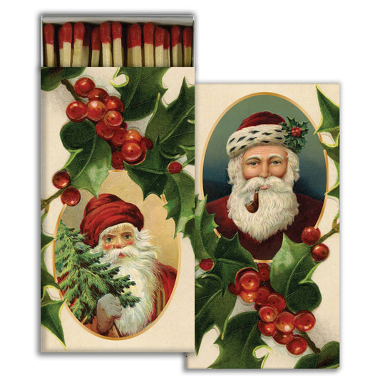 Santa & Holly Matches