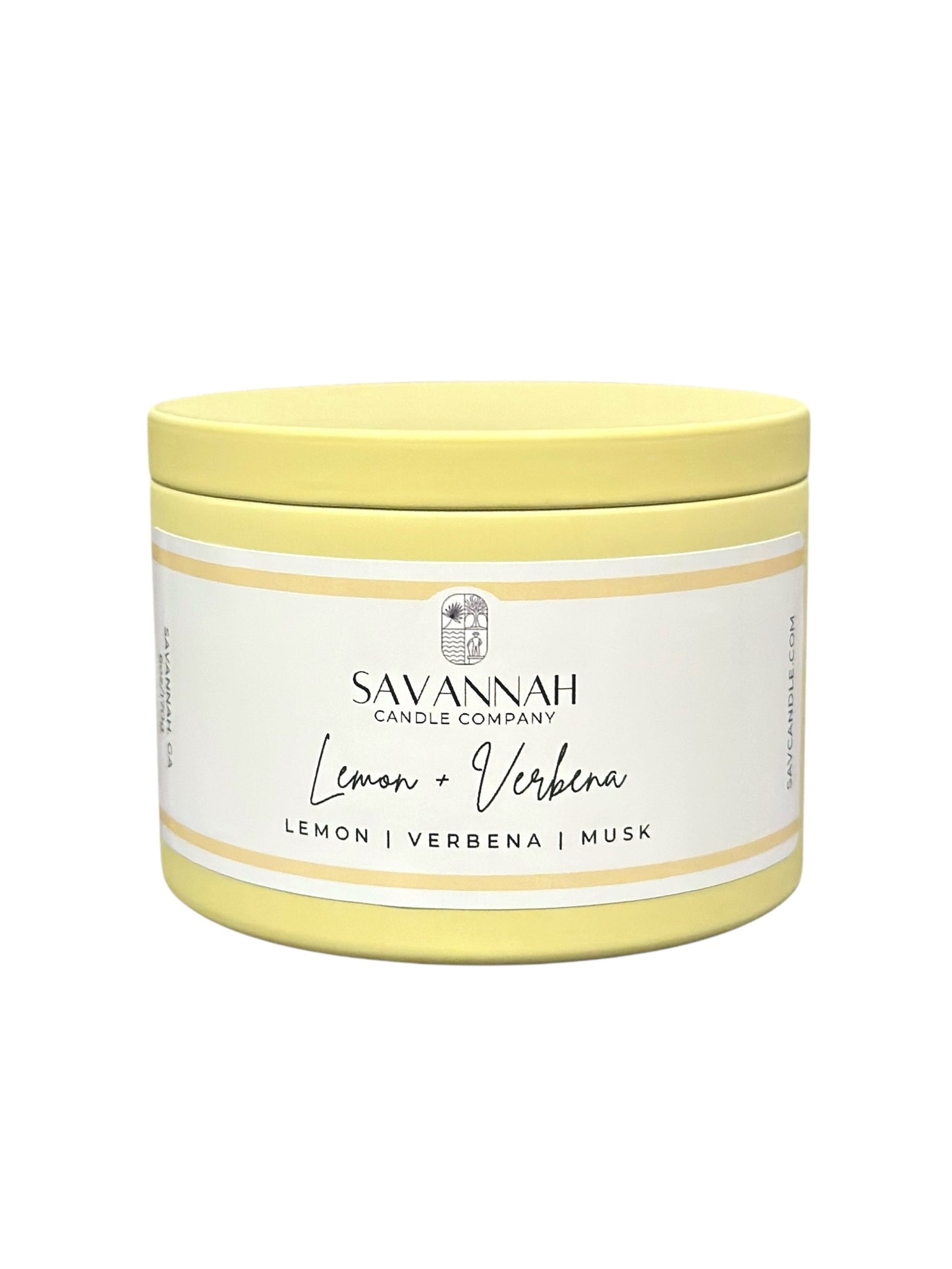 LEMON + VERBENA - 6oz - White Tin - Summer 2025