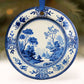 Blue Chinoiserie Ornament, Christmas Holiday Delft Decor