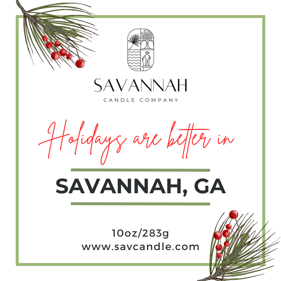 SAVANNAH HOLIDAY - 10oz Matte Sage Glass - Oak Lid