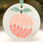 Savannah Christmas Ornament, Georgia Peach Souvenir Gifts
