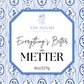 METTER, GA  - 8oz Matte Blue - Silver Lid