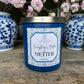 METTER, GA  - 8oz Matte Blue - Silver Lid