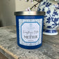 METTER, GA  - 8oz Matte Blue - Silver Lid