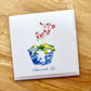 Notecard Bowl with Pink Orchid