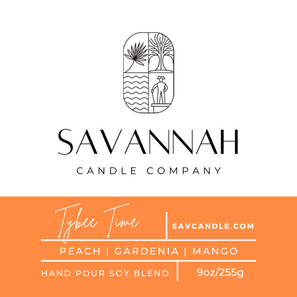 TYBEE TIME - 9oz - Iridescent Glass/Bamboo Lid - Summer 2024