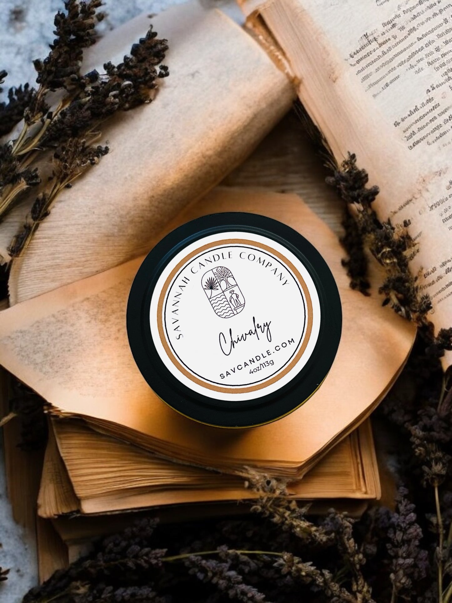 CHIVALRY - 4oz - Black Tin - Oglethorpe Collection