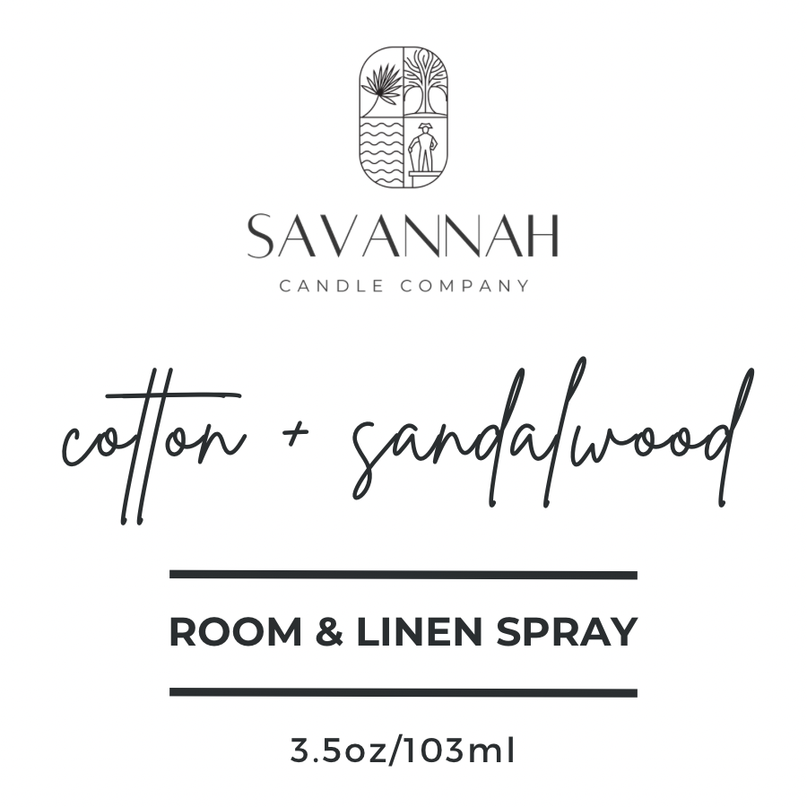 COTTON + SANDALWOOD - ECO Base Room Spray - 3.5oz Matte White