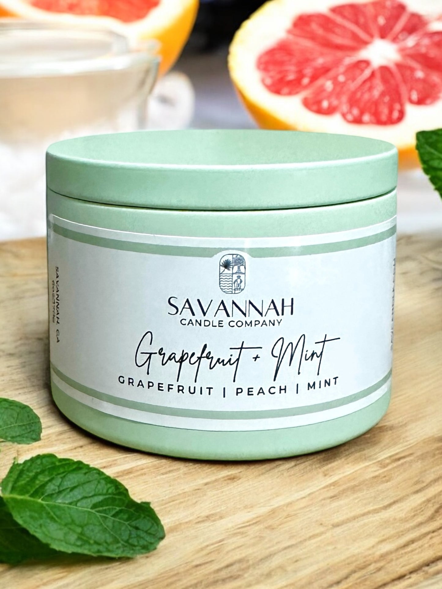 GRAPEFRUIT + MINT - 6oz - White Tin - Summer 2025