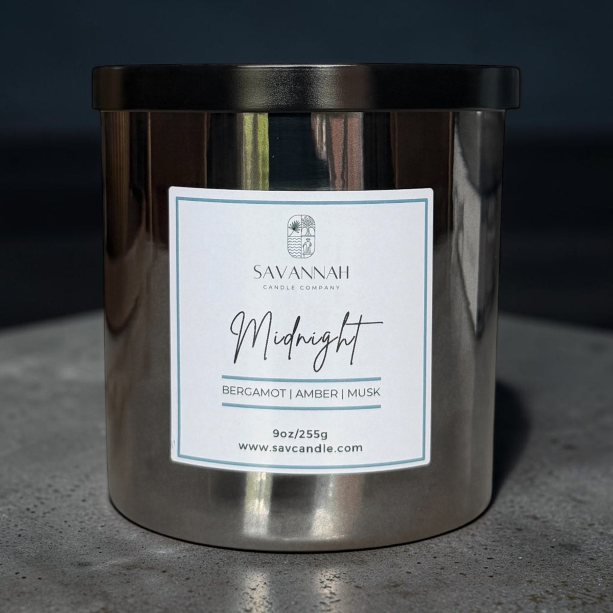 Midnight - 9oz - Smoked Chrome Glass/Black Lid - Limited Release