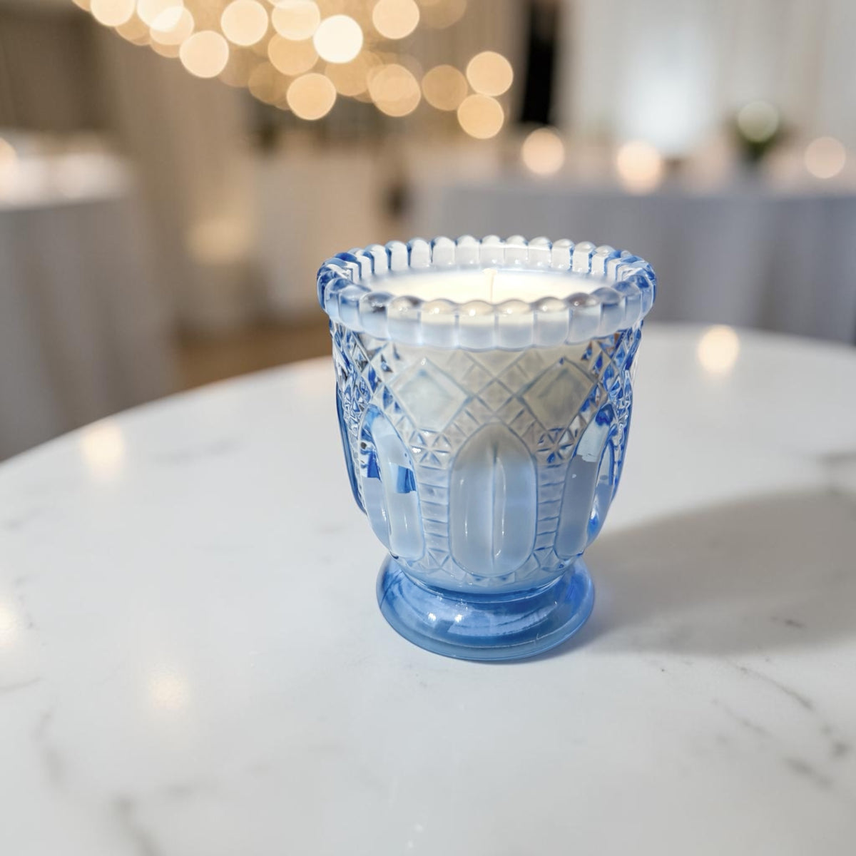 Vintage Votive - Blue Glass