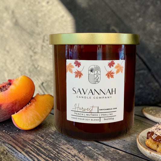 Harvest - 9oz - Amber Glass/Gold Lid - Fall/Holiday 2026