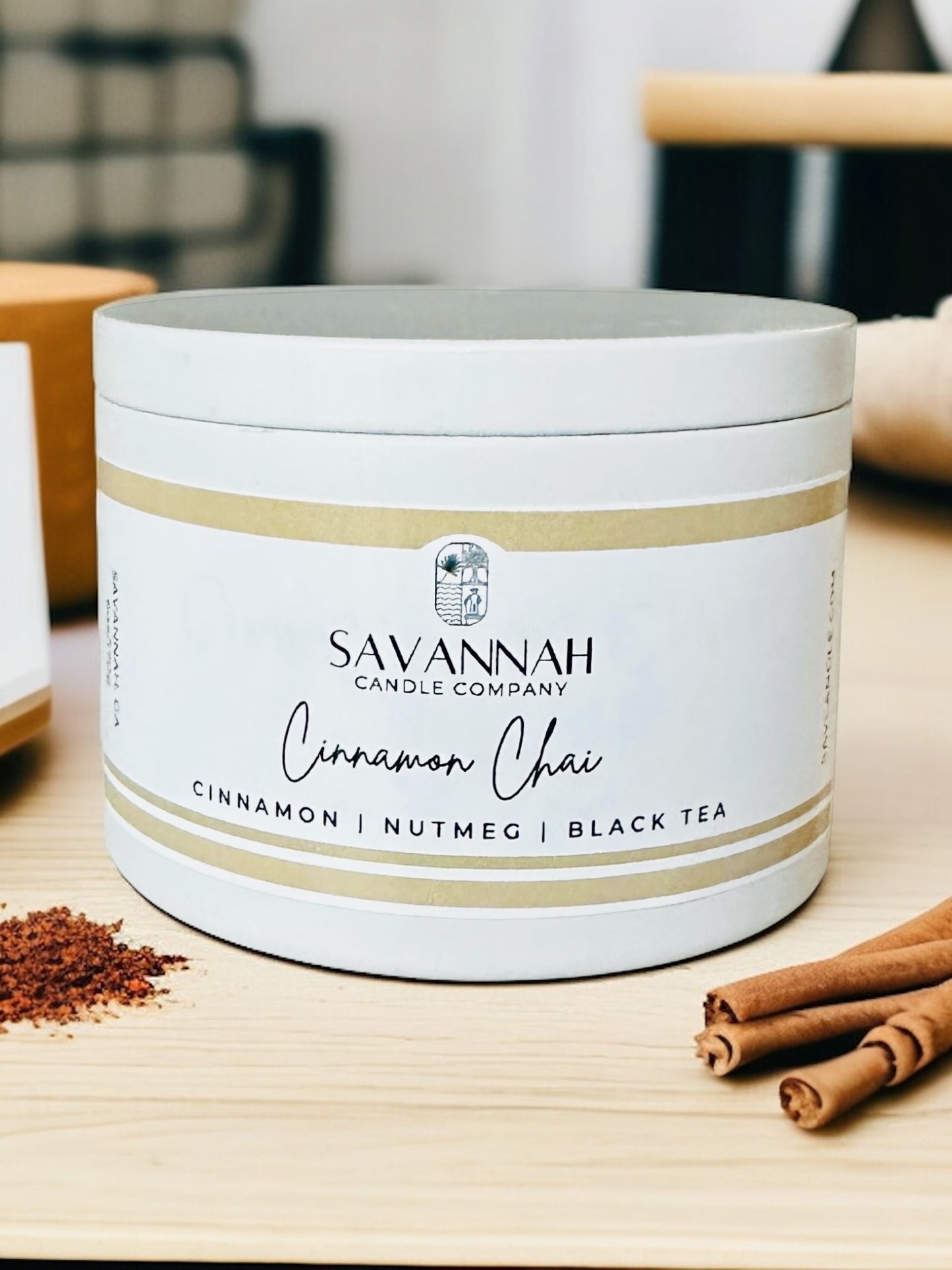 CINNAMON CHAI- 6oz - White Tin - Holiday 2025