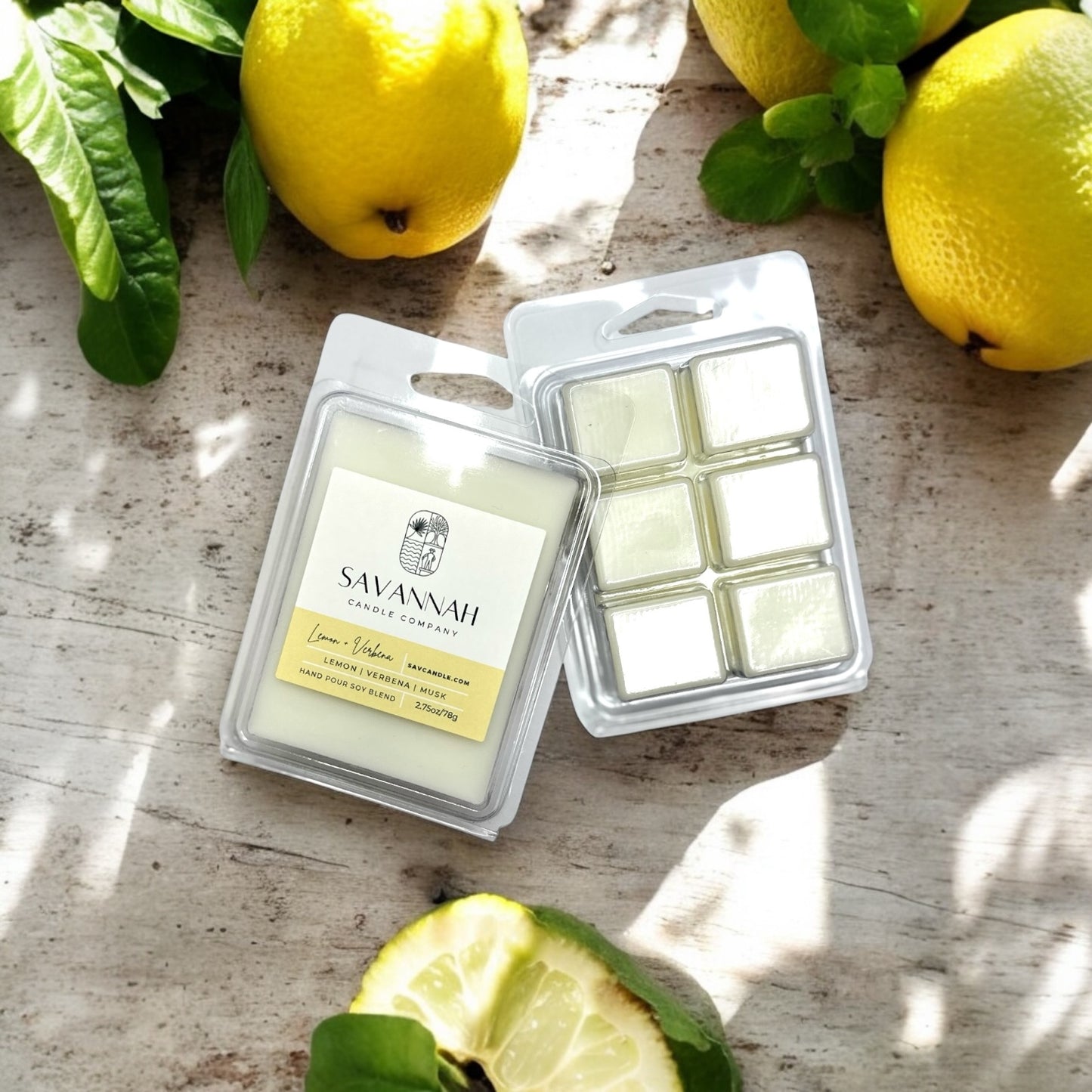 LEMON + VERBENA - Wax Melt - 6pcs - Summer 2025