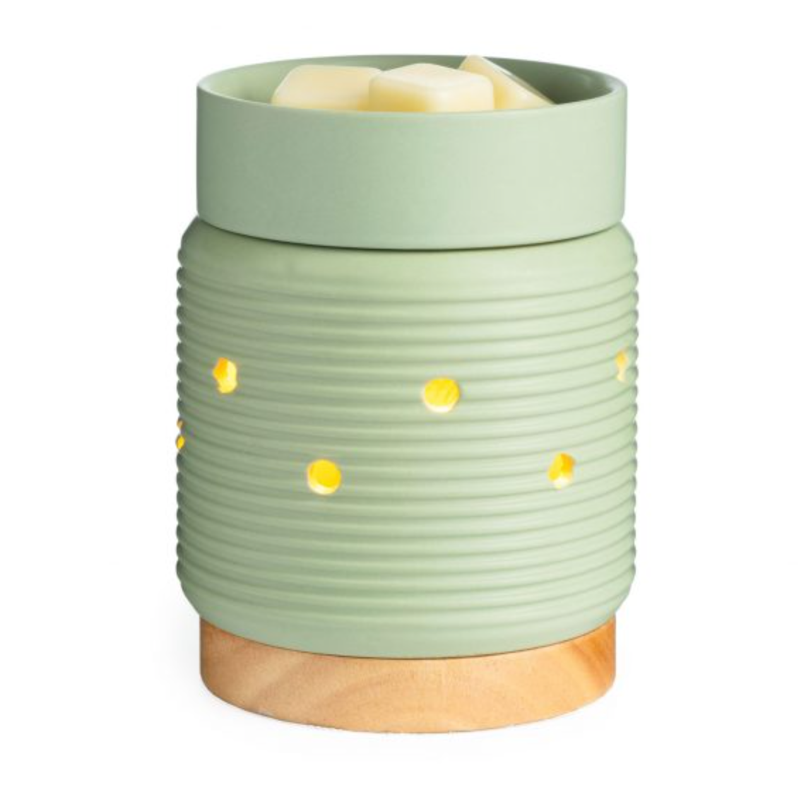 ILLUMINATED WARMER - SAGE GREEN/WOOD