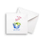 Notecard Bowl with Pink Orchid