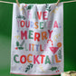 Merry Cocktail Kitchen Towel