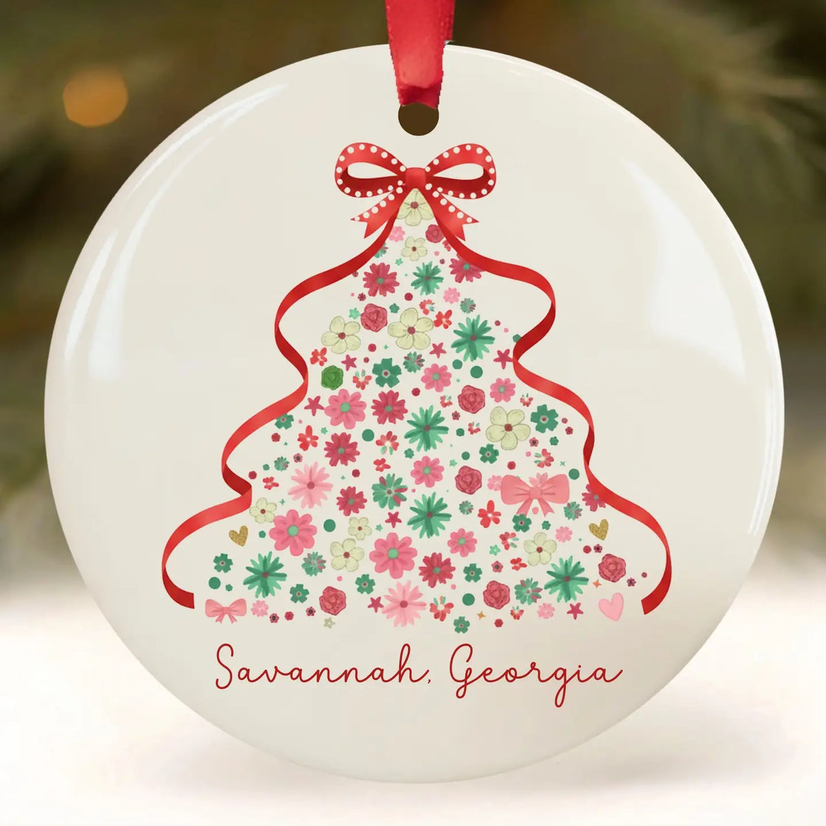 Savannah Tree Christmas Ornament,