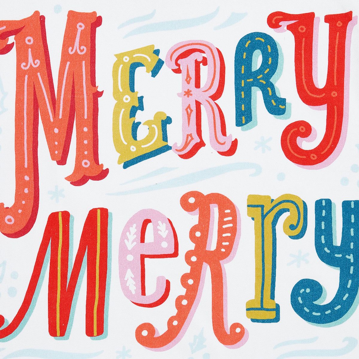Merry Merry w/Pom Poms Kitchen Towel - Angela Staehling