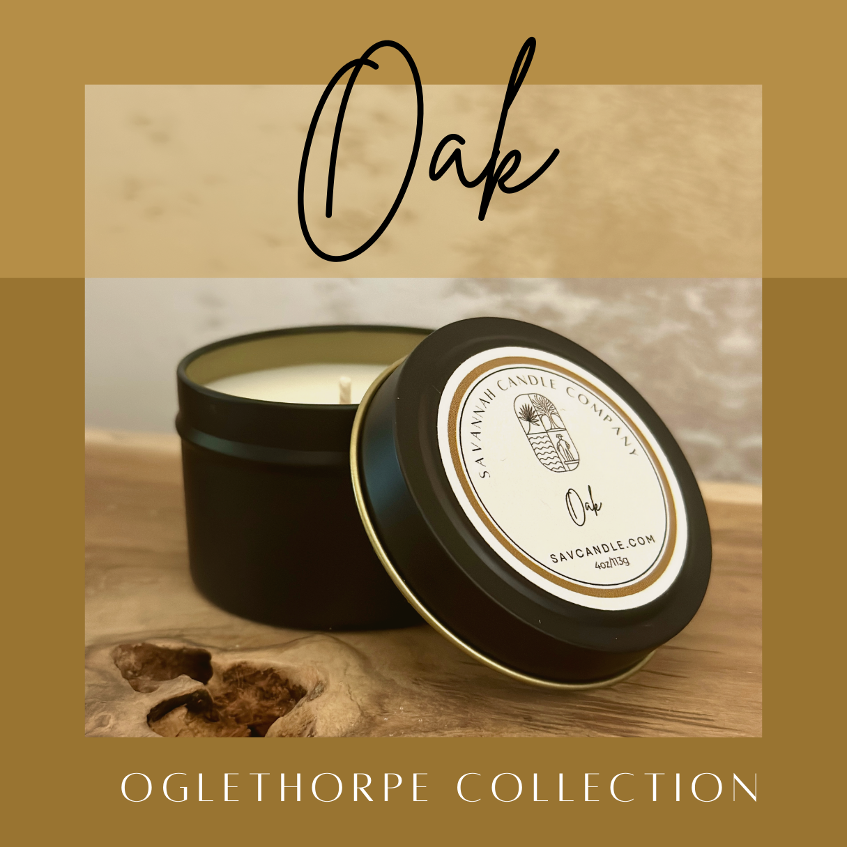 OAK - 4oz - Black Tin - Oglethorpe Collection