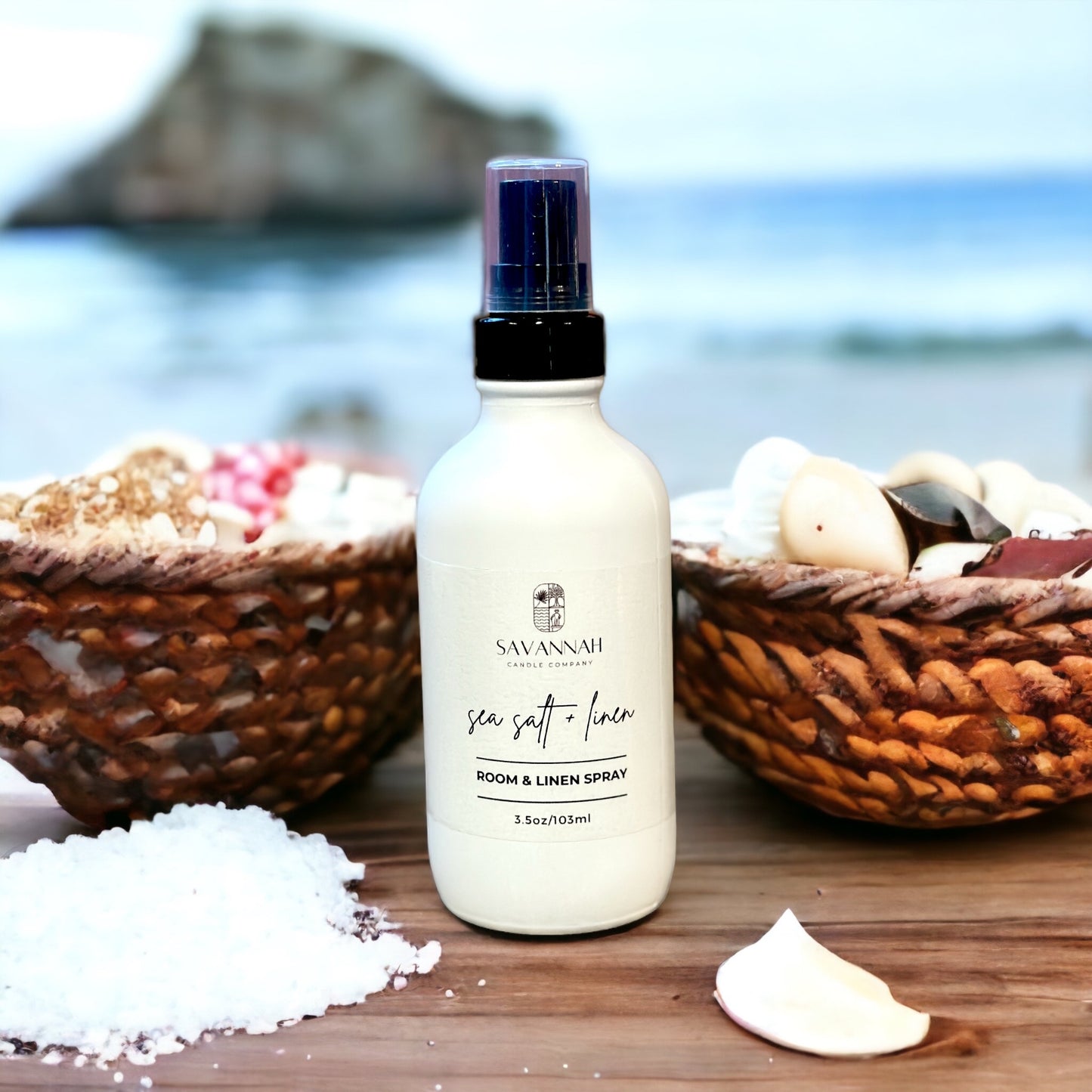 SEA SALT + LINEN - Room Spray - 3.5oz Matte White